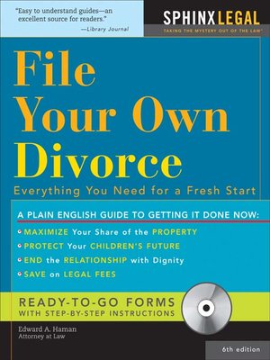 cover image of File Your Own Divorce, 6E